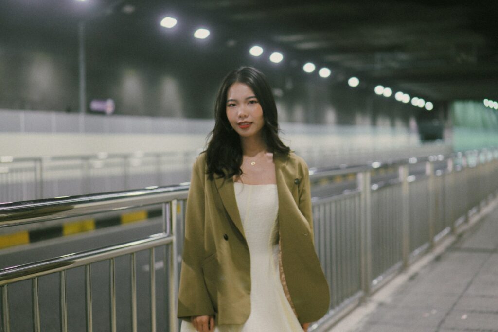Jacket on cardigan
